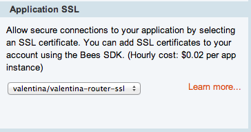 cloudbees console SSL application